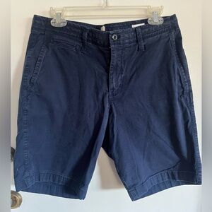 GAP Men's Navy Flat-Front Chino Shorts